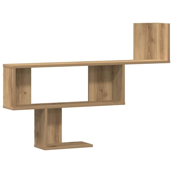 vidaXL Wall Shelf Artisian Oak 100x15x70 cm Engineered Wood