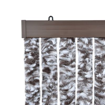 vidaXL Insect Curtain Brown and Beige 100x220 cm Chenille