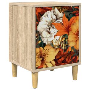 vidaXL Bedside Cabinet GENNEP Sonoma Oak 36 x 33 x 50 cm
