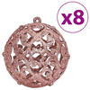 vidaXL Christmas Baubles 100 pcs Pink and Rose 3 / 4 / 6 cm