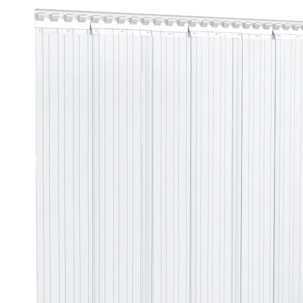 vidaXL Door Curtain Transparent 300 mmx2.6 mm 25 m PVC