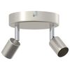 vidaXL Ceiling Spotlight with Spotlights Nickel 12 x 8 cm Steel