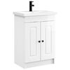 vidaXL Bathroom Furniture Set High Gloss White 56 x 37.5 x 81 cm