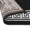 vidaXL Runner Rug BCF Black with Motif 60x500 cm