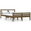 vidaXL Bed Frame without Mattress Honey Brown Solid Wood 150x200 cm King Size