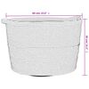 vidaXL Laundry Basket Grey and White &Oslash;60x36 cm Cotton