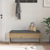 vidaXL Hall Bench with Cushion Artisan Oak 103 x 38 x 40 cm