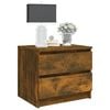 vidaXL Bed Cabinets 2 pcs Smoked Oak 50x39x43.5 cm Engineered Wood