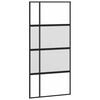 vidaXL Sliding Door with Hardware Set 102.5x205 cm Tempered Glass and Aluminium