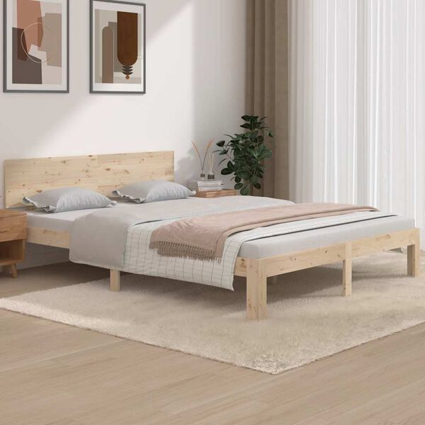 vidaXL Bed Frame without Mattress 150x200cm King Size