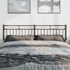 vidaXL Metal Replace Headboard Black 180 cm