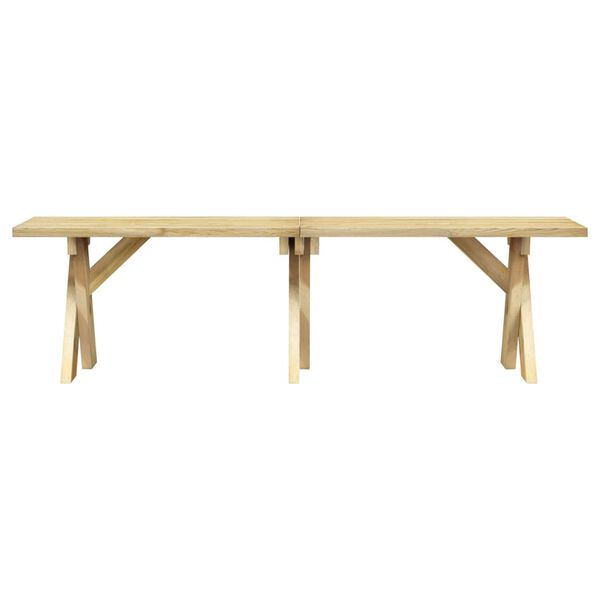 vidaXL 3 Piece Garden Dining Set Impregnated Pinewood