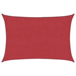 vidaXL Sunshade Sail 160 g/m&sup2; Red 2x2.5 m HDPE