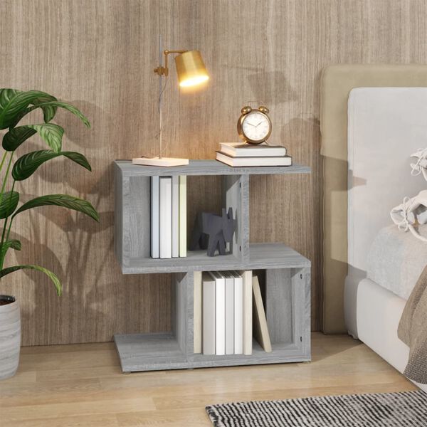 vidaXL Bedside Cabinet Grey Sonoma 50x30x51.5 cm Engineered Wood