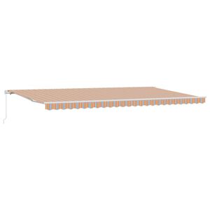 vidaXL Retractable Awning Multicolour 600 x 300 cm