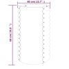 vidaXL Garden Planter Galvanised Steel 40x40x68 cm Grey