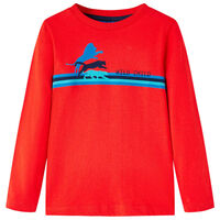 Kids' T-shirt with Long Sleeves Red 92