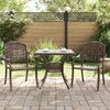 vidaXL Garden Table Set 5 pcs White Cast Aluminium