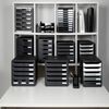 Exacompta Desktop Drawer Set Store-Box with 7 Drawers Glossy Black