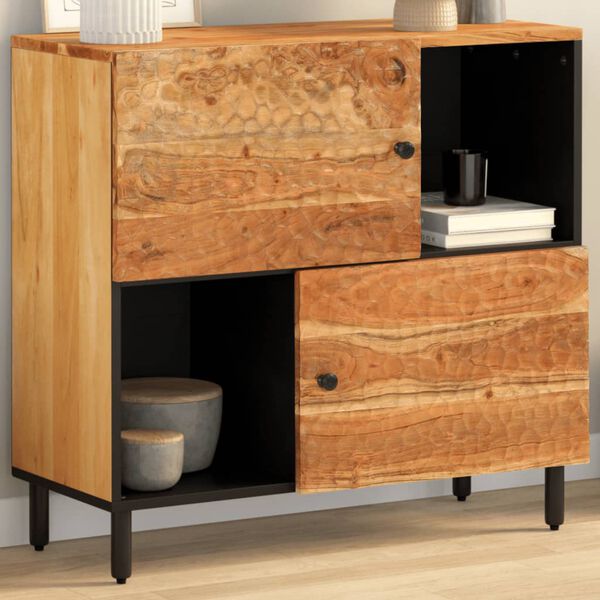 vidaXL Side Cabinet 80x33x75 cm Solid Wood Acacia