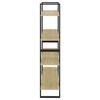vidaXL 4-Tier Book Cabinet Sonoma Oak 100x30x140 cm Engineered Wood