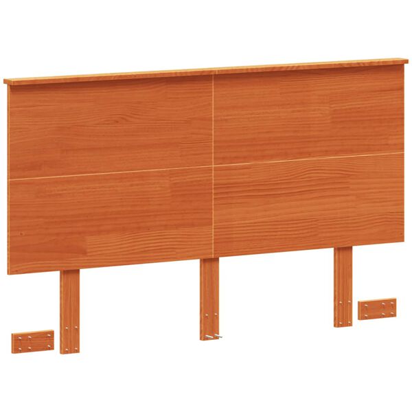 vidaXL Headboard Wax Brown 120 cm Solid Wood Pine