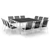 vidaXL 13 Piece Outdoor Dining Set Steel