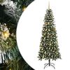 vidaXL Artificial Christmas Tree with 300 LEDs with Stand Green 210 cm