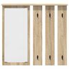 vidaXL Wall-Mounted Coat Rack with Shelf Sonoma oak 84 x 10 x 80 cm