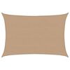 vidaXL Sunshade Sail 160 g/m&sup2; Taupe 5x6 m HDPE