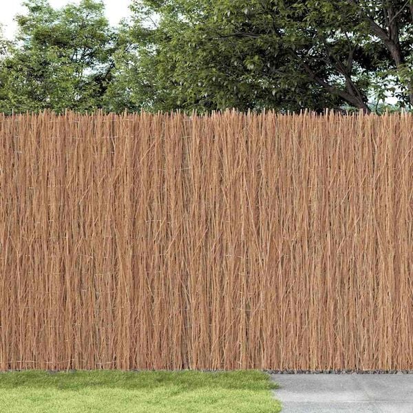 vidaXL Brushwood Fence Brown 600 x 150 cm Brushwood