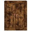 vidaXL Highboard Smoked Oak 69.5x34x180 cm Engineered Wood