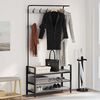 vidaXL Coat Rack Other Grey sonoma 95 x 34 x 184 cm Engineered wood