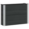 vidaXL Garden Raised Bed Black 100 x 30 x 72 cm alu.