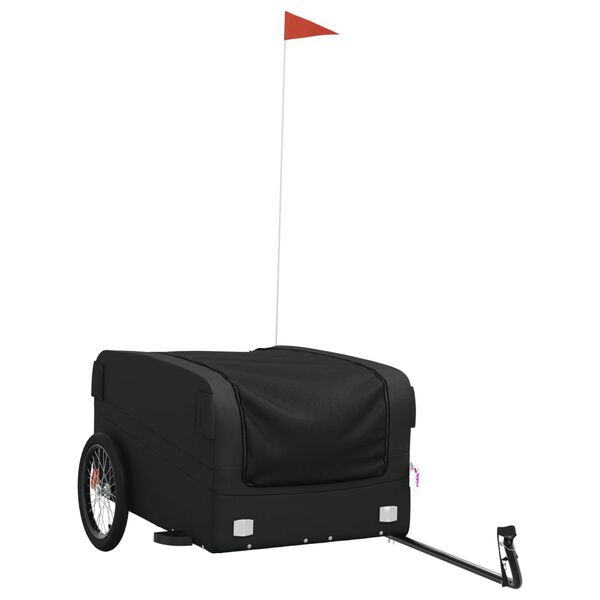 vidaXL Bike Trailer Black 45 kg Iron