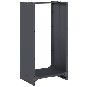 vidaXL Firewood Rack Anthracite 40x30x80 cm Cold-rolled steel