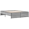 vidaXL Bed Frame without Mattress Grey Sonoma 160x200 cm