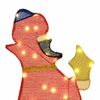 vidaXL 3 Wise Men Christmas Lighting 3 pcs Warm White 105 cm Fabric