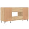 vidaXL Desk Sonoma Oak 140x50x75 cm Engineered Wood
