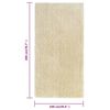 vidaXL High Pile Shaggy Rug Beige 100x200 cm 50 mm