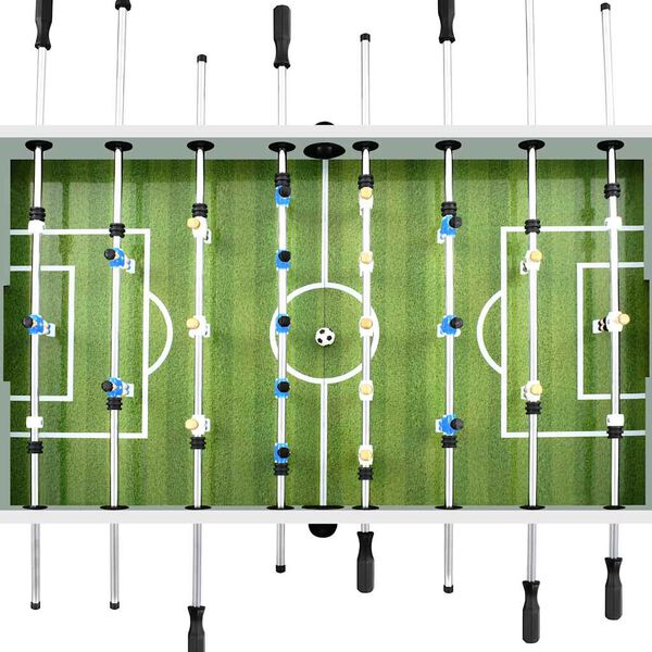 vidaXL Football Table Steel 60 kg 140x74.5x87.5 cm White