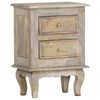 vidaXL Bedside Cabinet 40x30x55 cm Solid Mango Wood