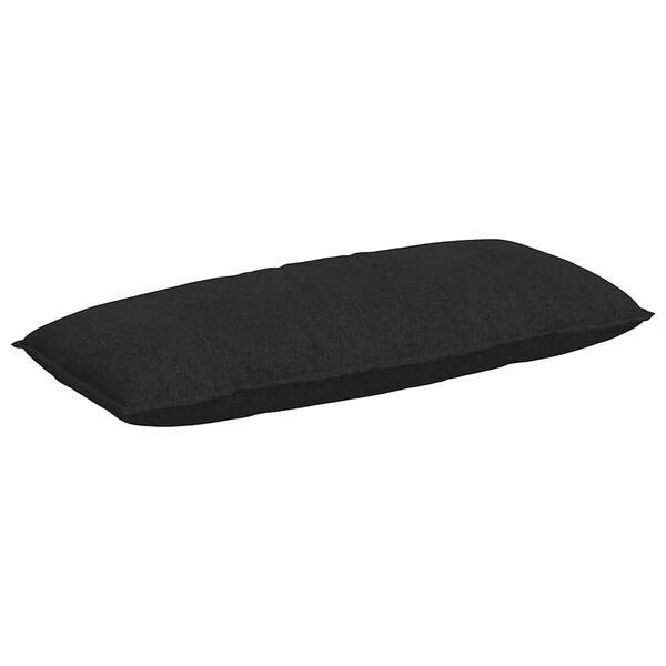 vidaXL Back Pillow Black 120 x 19 x 50 cm Fabric