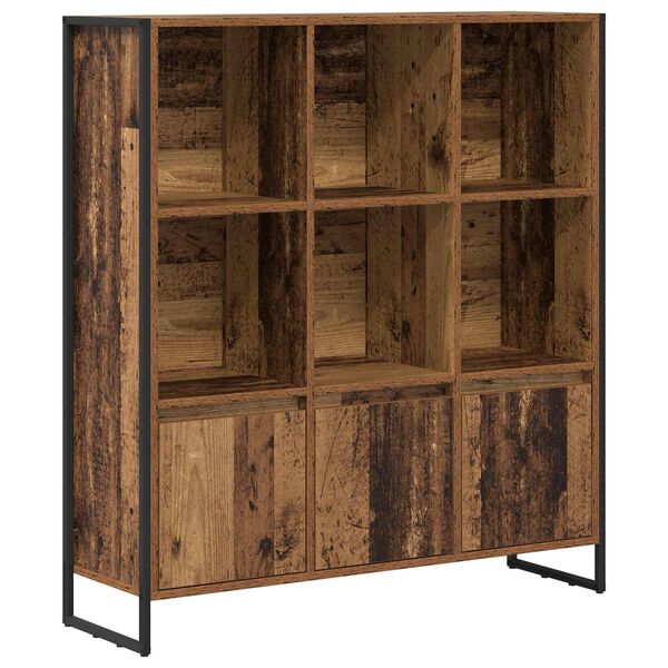 vidaXL Book Cabinet 2 pcs Old Wood 99.5 x 30 x 108 cm Engineered Wood
