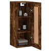 vidaXL Wall Mounted Cabinet Smoked Oak 34.5x34x90 cm Engineered Wood