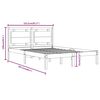 vidaXL Bed Frame without Mattress 150x200 cm King Size Solid Wood