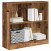 vidaXL Bookcase Old Wood 80x24x76 cm Engineered Wood