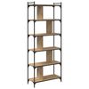 vidaXL Bookcase Artisan oak 76 x 32 x 192 cm Engineered wood