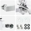 vidaXL Shower Mixer Tap Chrome G 1 / 2 inches