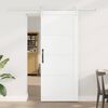 vidaXL Sliding Door ORKDAL White 83 x 202 cm Solid Pine Wood